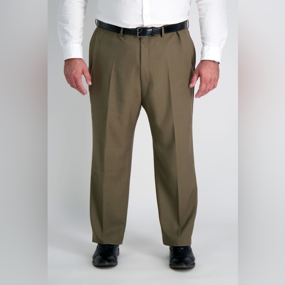 Perry Ellis Other - Perry Ellis Men’s Double Pleated Portfolio Fit Dress Pants in Khaki Size 36